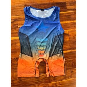 Gruff Pup Men's XXL Athletic Singlet Tank Top Star Sunset Print